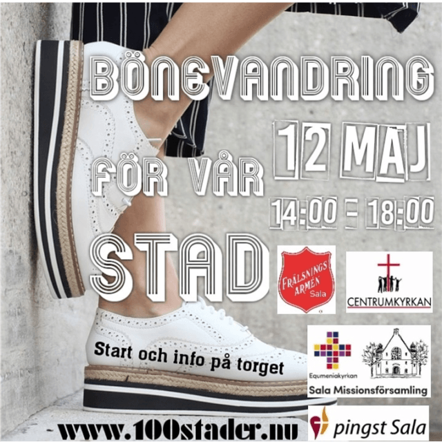 Onsdag den 12 maj – Ekumenisk bönevandring